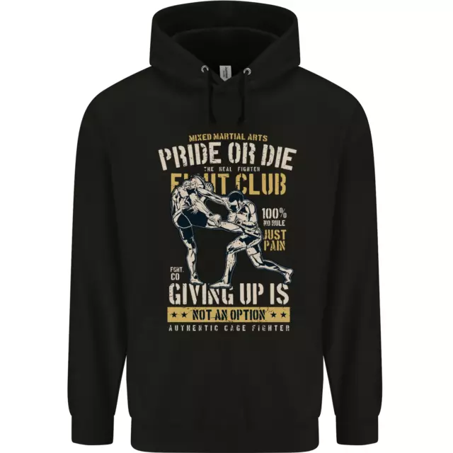 Pride MMA Muay Thai Mixed Martial Arts Mens 80% Cotton Hoodie