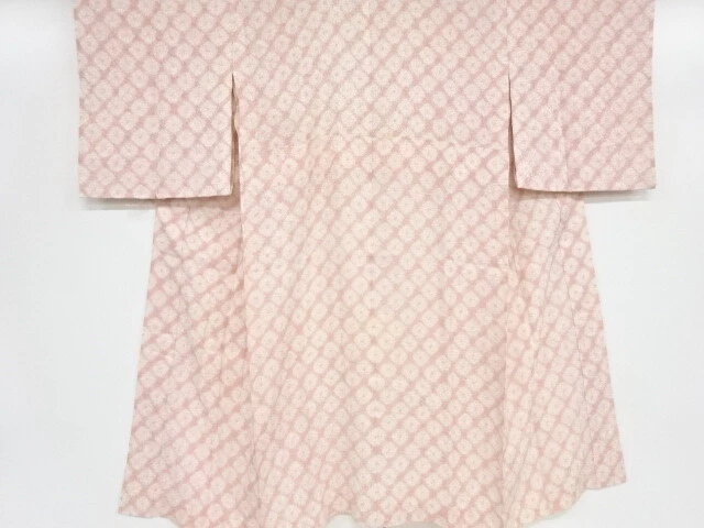 09588# Japanese Kimono / Antique Hitoe Juban / Shibori