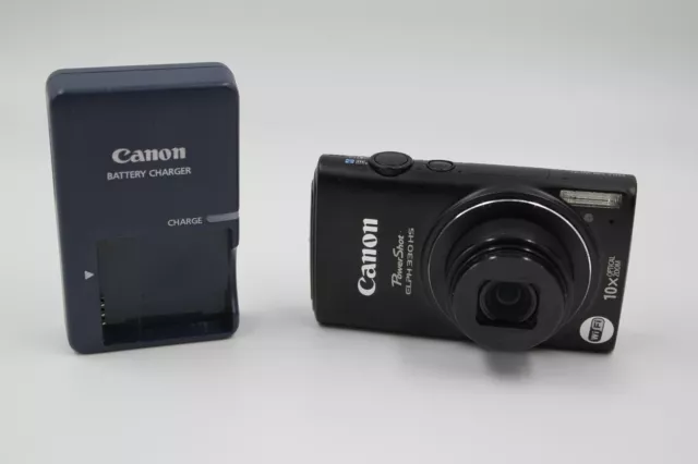 Canon Powershot Elph 330 Hs 12.1Mp 10X Zoom Wifi Pc1897 Black