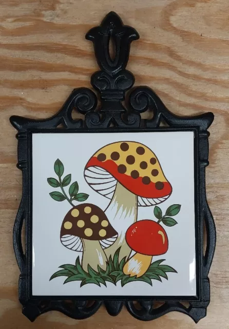 Vintage Merry Mushroom Trivet Sears Roebuck
