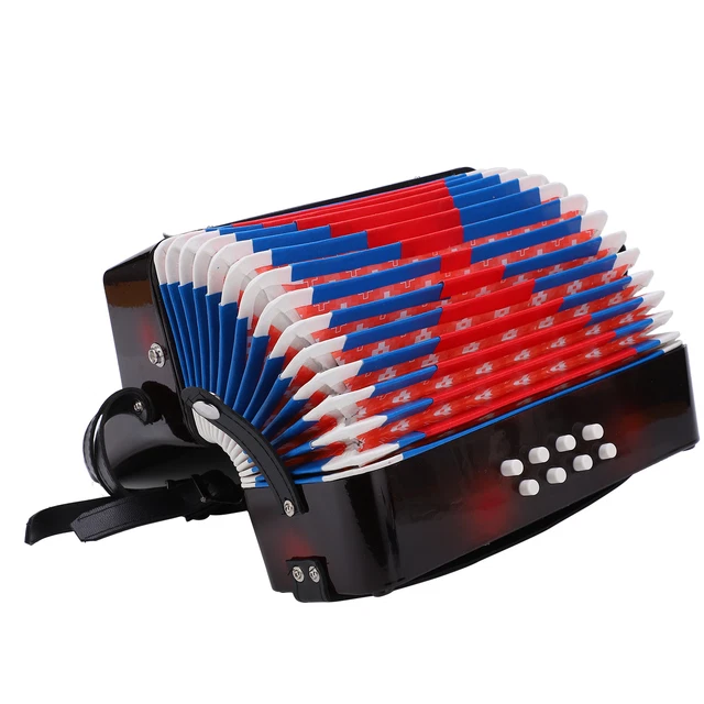 Accordion Musical Piano Keyboard Toy Rhythm Training Spring Instrument CHW