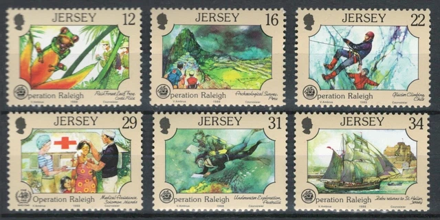 Jersey 1988 Ships, Fauna, Operation Raleigh MNH**