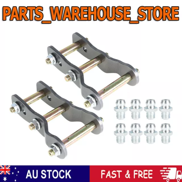 Extended Rear Greasable Shackle H-Shackle 2'' Lift Kit For Hilux Vigo 2005-2014