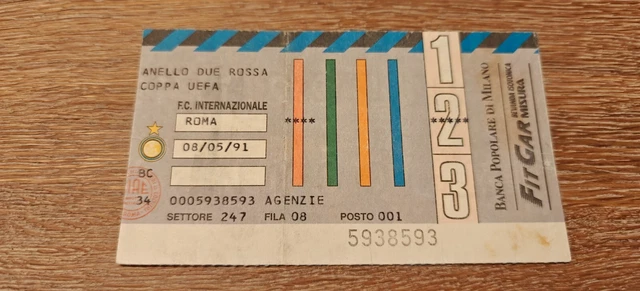 Bilhete futebol - benfica - roma 1983 taça uefa Parque das Nações