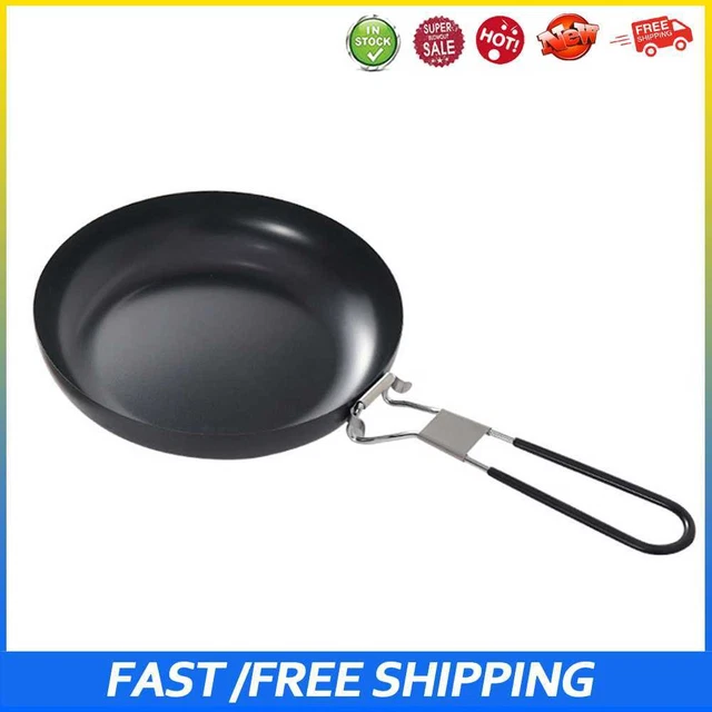 #b Sartén antiadherente ligera para barbacoa wok portátil para senderismo picnic (24*4,9 cm