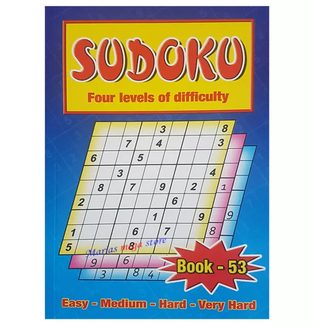 Sudoku Puzzle Books To Choose - A5 Size -110 Puzzles In Each Travel Adult Kids 2