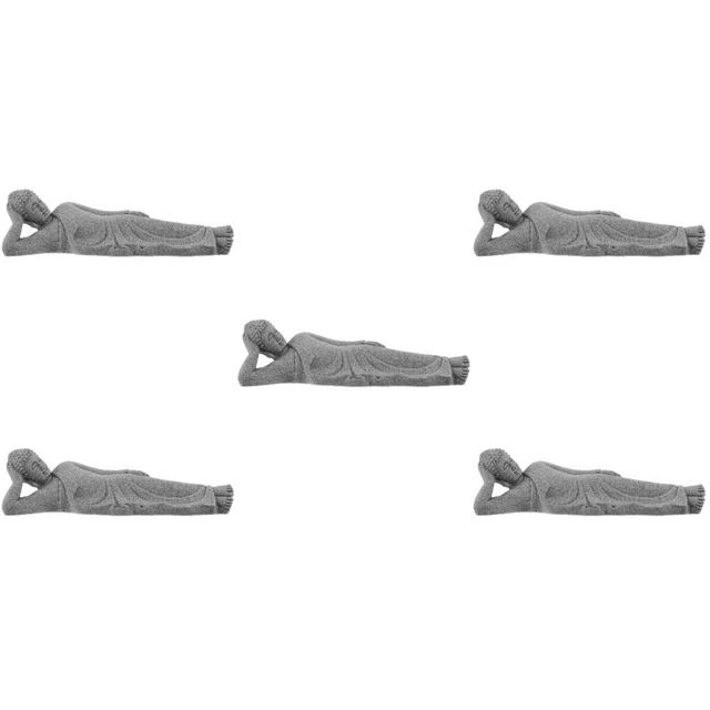 5x Aquarium Buddha Statue Desktop Decorative Buddha Statue Garden Buddha Decor