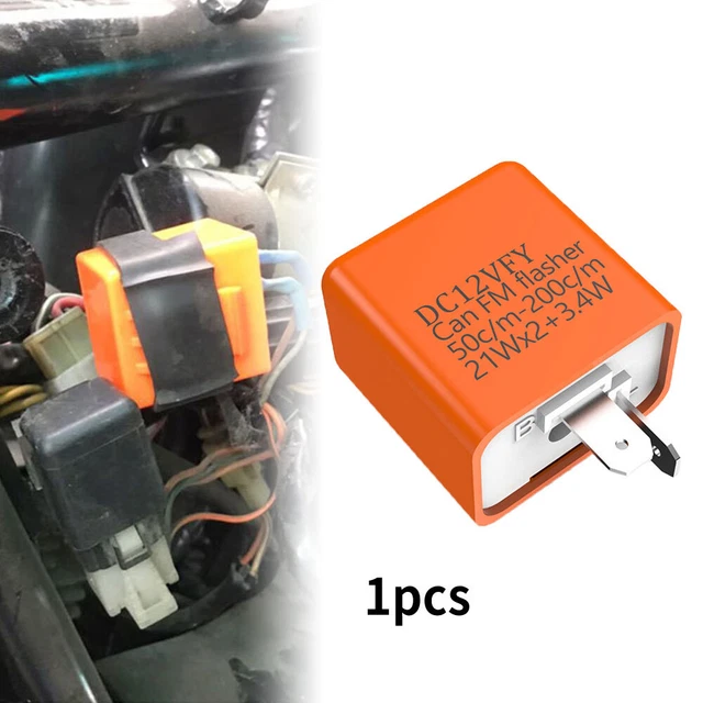 2PIN 12V TURN Signal Indicator Adjustable Speed Flasher Relay Blinker