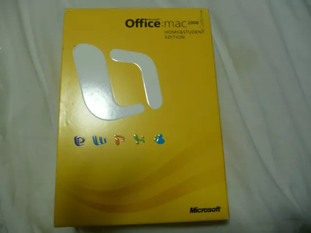 MICROSOFT OFFICE MAC 2008 Home & Student Edition w/ PRODUCT KEYS