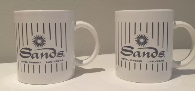 2 Sands Las Vegas Hotel Casino Coffee Cup Mug Souvenir Rare Vintage Gambling