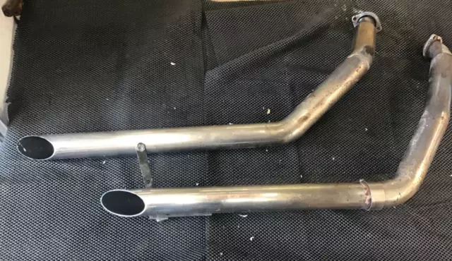 Harley Davidson FXD Dyna 1340 Drag Pipes Exhaust Yes its Very Load 11825 ShF63