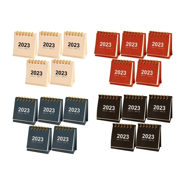 Mini calendrier de bureau 2023 agenda mensuel calendrier calendrier