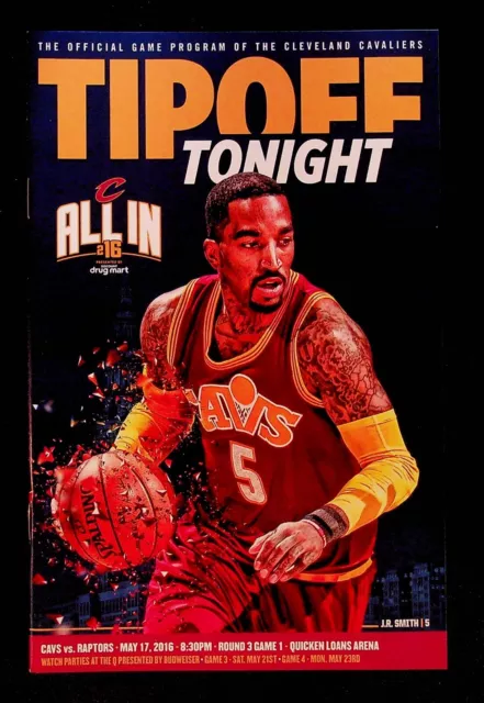 Cleveland Cavaliers Raptors NBA Playoffs Program 2016 Championship Season
