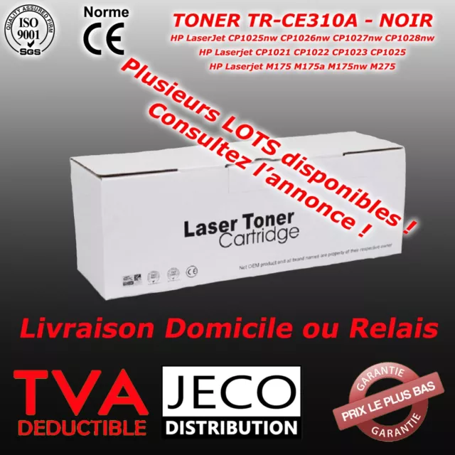 Toner Laser HP 126A CE310 CE311 CE312 CE313 noir cyan magenta jaune 1200 pages