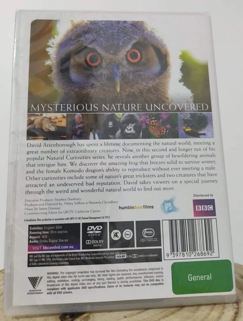 David Attenborough's Natural Curiosities : Series 2 (DVD, 2013) Region 4 2