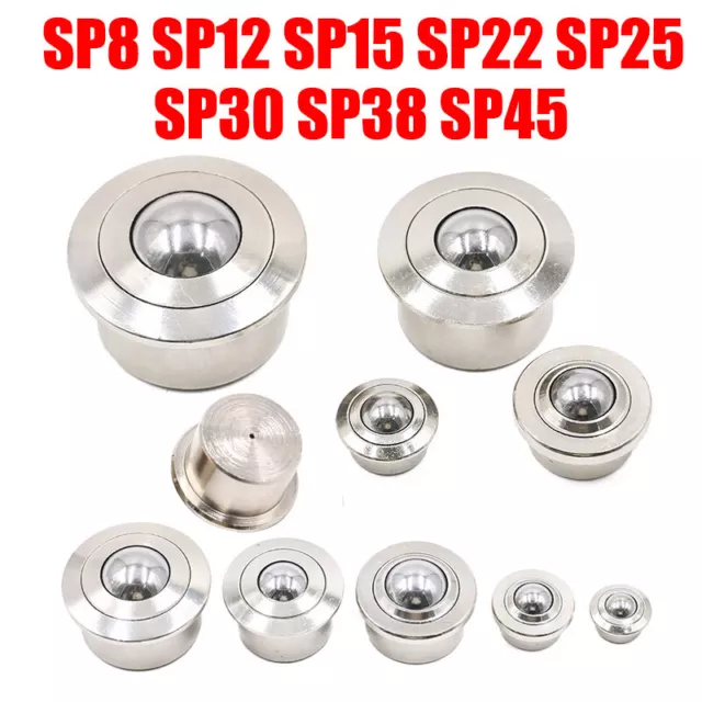Heavy Duty Casters Ball Transfer Bearing Unit Conveyor Roller Wheels SP8 - SP45