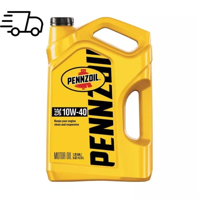 Pennzoil Conventional 10W-40 Motor Oil, 5-Quart