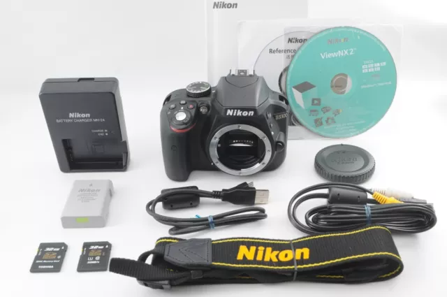 " 990 shots " Nikon D3300 24.2MP Digital SLR Camera Black Body Only [Mint] JAPAN