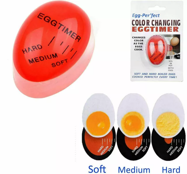 Egg Perfect Color Changing Timer Yummy Soft Hard Boiled Eggs Cooking Kitchen