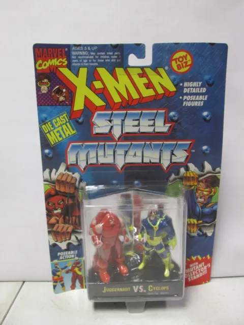 1994 Toy Biz Marvel X-Men Steel Mutants Juggernaut Vs Cyclops