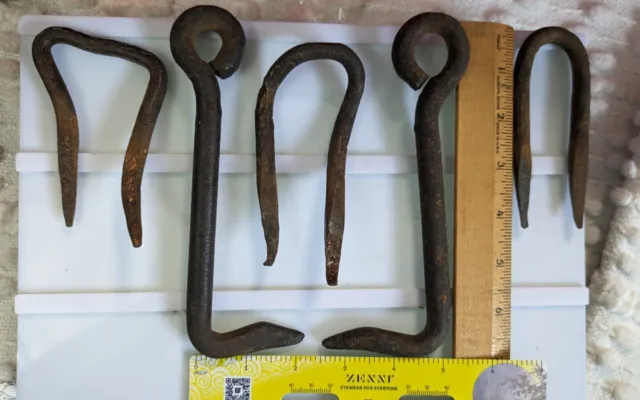 Antique Set Of Hand Forged Iron Barn Door Gate Locks