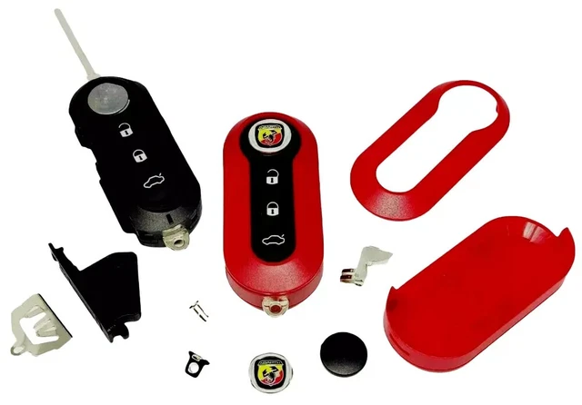 Guscio Telecomando Con Chiave Per Fiat Abarth 500, Bravo, Punto – Kit Completo