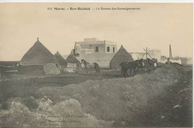 Carte Postale / Postcard / Maroc / Ber-Rechid Le Bureau Des Renseignements