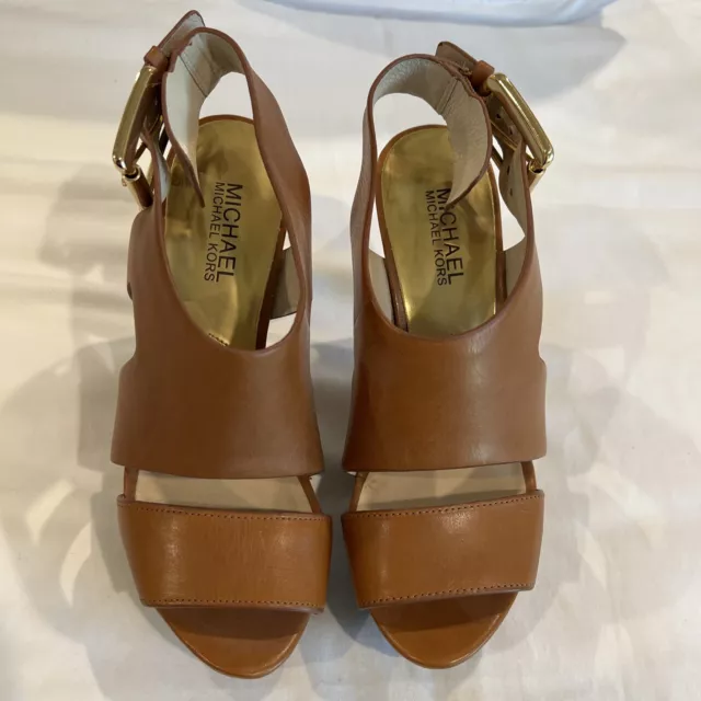 Michael Kors Platform Sandals Leather Upper SZ 6.5