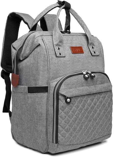KONO Grey Multi-Function Baby Changing Backpack Bag BNWT