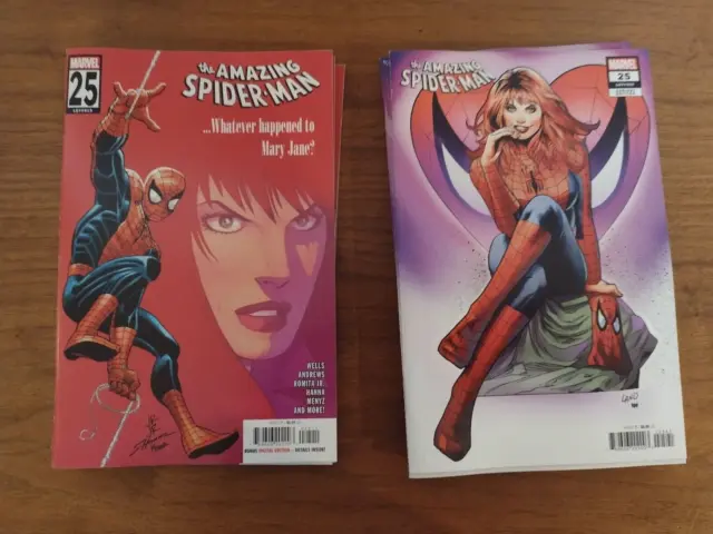 Amazing Spider-Man # 25 Marvel Comics 2023 Lot Of 2 -  Main & Variant Cover Nm