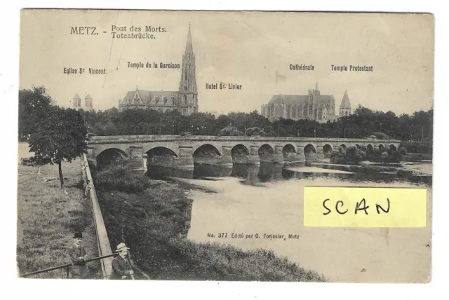 Metz  (Moselle) : Pont des Morts