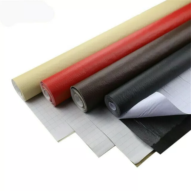 PU Leather Repair Patch Self Adhesive Leather Refinisher Cuttable Repair Patch ✌