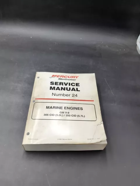 Mercruiser Mercury Service Repair Shop Manual #24 GM V8 305 5.0L 350 CID 5.7L