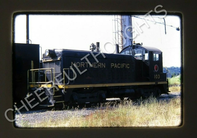 Original '69 Kodachrome Slide NP Northern Pacific 103 NW2    22O38