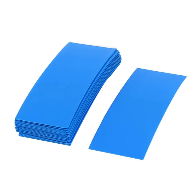 30pz PVC tubi termorestringenti Blu 72 mm x 18,5 mm per 1 x 18650