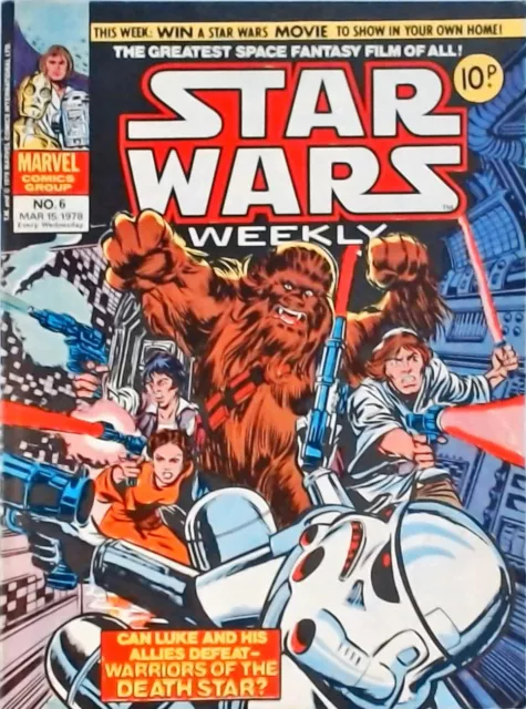 Star Wars Weekly UK Marvel Comic No. 6 1978