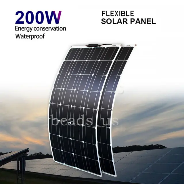 Flexible Solar Panel 18V Battery Charger Kit For RV/Boat/Car/Home 18V 250W Watt