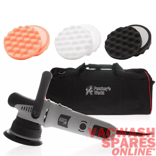 Poorboys Dual Action Da1000W Machine Polisher Das 240V Refinishing Paintwork Kit