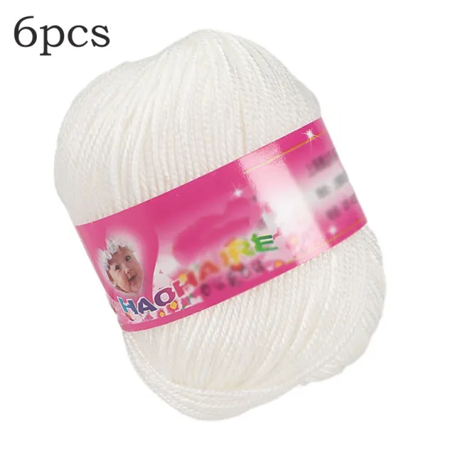 Lightweight Cashmere Silk Yarn for Hand Knitting 6 Balls for Knitting Needs