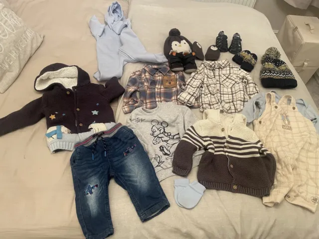 Baby Boy Large Clothes Bundle Items ~ Age: 6-9 Months
