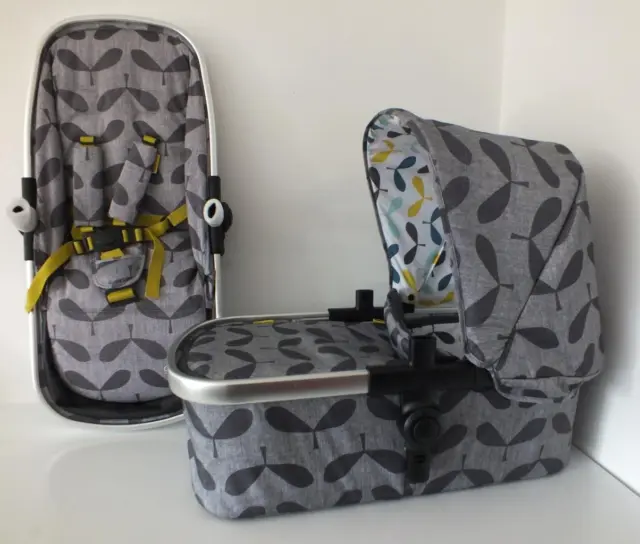 New ex-display Cosatto Giggle 2 & Woop seat unit & carrycot Seedling