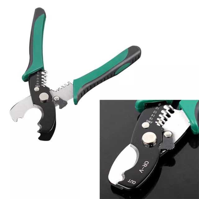 Hand Tools Wire Stripper Cable Cutter Scissor Stripping Pliers Multi-Tools Clamp 2