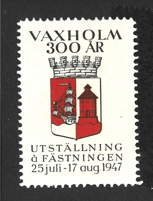 Schweden 1947 Aschenputtel postfrisch. Vaxholm 300 Jahre alt.  Full Perfs