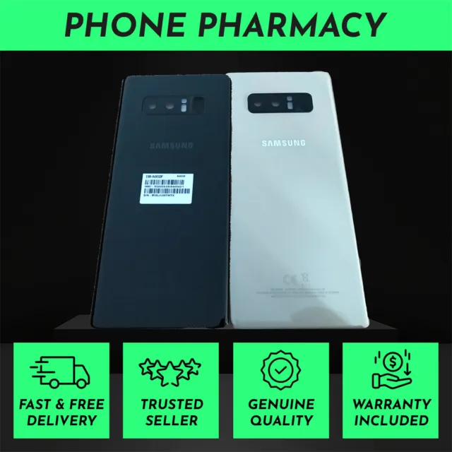 Genuine Samsung Galaxy Note 8 N950 Rear Back Glass Battery Cover Camera Lens