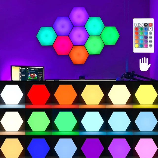 TOUCH RGB HEXAGON Wall Lights Gaming Lights Panel Remote