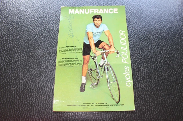Lot 4 Cartes Anciennes Manufrance – ASSE 1970, Cyclisme Poulidor, Collection