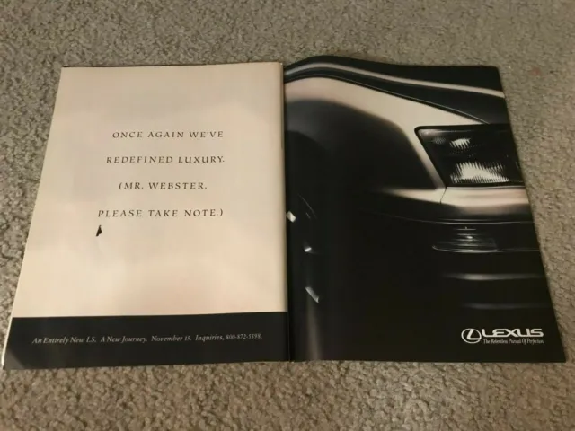 Vintage 1995 LEXUS LS LUXURY SEDAN Car Brochure Ad 1990s "REDEFINED LUXURY"