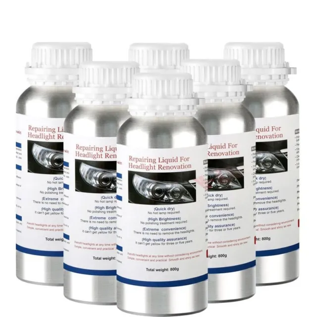 Car Headlight Repair Chemical Polishing Kit Liquid Polymer Restoration Fluid