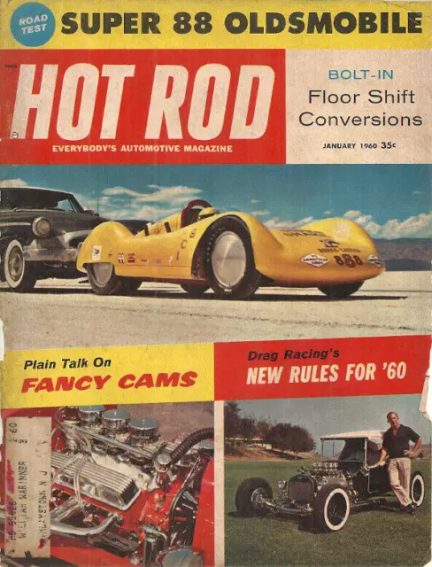 HOT ROD - January 1960 - 1960 OLDSMOBILE 88, 1953 HENRY J, HARLEY DAVIDSON more!