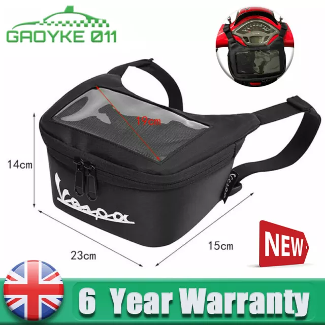 Handlebar Bag For Vespa Scooter 2009-2021 Vespa GTS 300 Sprint 150 Primavera 150